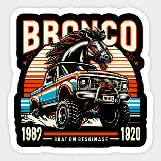 Retro Bronco Sticker